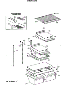 04 - Shelf Parts parts for Ge Refrigerator TBH18JASMRWH from AppliancePartsPros.com