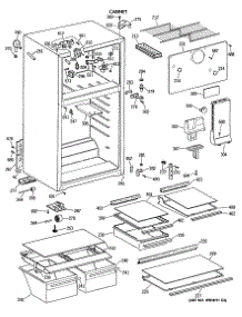 02 - Cabinet parts for Ge Refrigerator TBE18NATMRAD from AppliancePartsPros.com