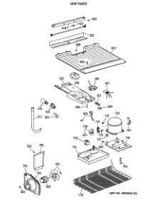 03 - Unit Parts parts for Ge Refrigerator TBE18NATMRAD from AppliancePartsPros.com
