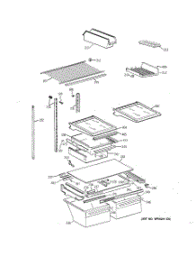04 - Shelf Parts parts for Ge Refrigerator TBX18ZAXJRWW from AppliancePartsPros.com