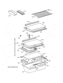04 - Shelf Parts parts for Ge Refrigerator TBX21GABBRWW from AppliancePartsPros.com