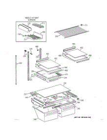 04 - Shelf Parts parts for Ge Refrigerator TBX21JIXFRWW from AppliancePartsPros.com
