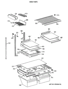 04 - Shelf Parts parts for Ge Refrigerator TBE24JATJRWH from AppliancePartsPros.com