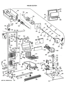 03 - Freezer Section parts for Ge Refrigerator TFT24PRXAAA from AppliancePartsPros.com