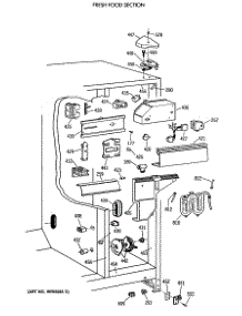 04 - Fresh Food Section parts for Ge Refrigerator TFT24PRXAAA from AppliancePartsPros.com