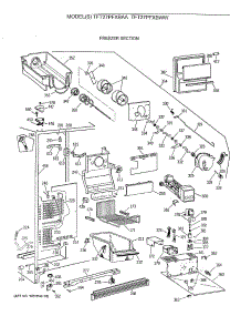 03 - Freezer Section parts for Ge Refrigerator TFT27PFXBAA from AppliancePartsPros.com