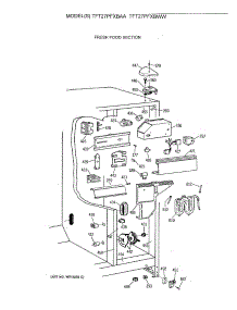 04 - Fresh Food Section parts for Ge Refrigerator TFT27PFXBAA from AppliancePartsPros.com