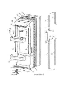 02 - Fresh Food Door parts for Ge Refrigerator TFX25PRYFWW from AppliancePartsPros.com