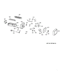 07 - Icemaker Wr30x0327 parts for Ge Refrigerator TBX22VIBLRAA from AppliancePartsPros.com