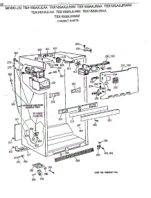 03 - Cabinet Parts parts for Ge Refrigerator TBX18SIXJLAA from AppliancePartsPros.com