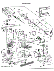 03 - Freezer Section parts for Ge Refrigerator TFG22PRVAWW from AppliancePartsPros.com