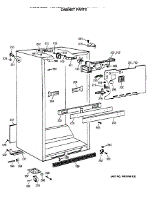 03 - Cabinet Parts parts for Ge Refrigerator TBX22JASPRAD from AppliancePartsPros.com
