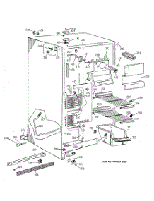 02 - Freezer Section parts for Ge Refrigerator TFX25ZAZBWW from AppliancePartsPros.com