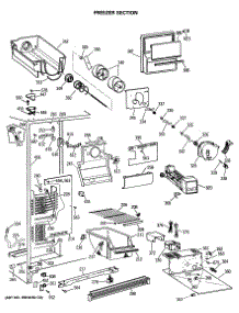 02 - Freezer Section parts for Ge Refrigerator MSX22KWSMAD from AppliancePartsPros.com