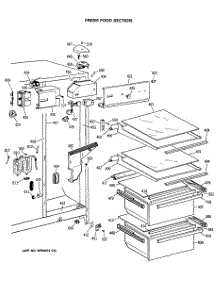03 - Fresh Food Section parts for Ge Refrigerator MSX22KWSMAD from AppliancePartsPros.com