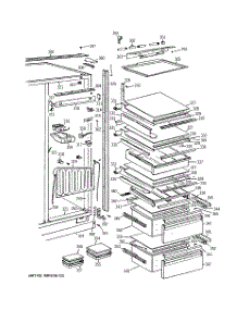 04 - Fresh Food Section parts for Ge Refrigerator BISW42EKC from AppliancePartsPros.com