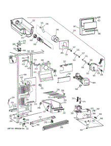 02 - Freezer Section parts for Ge Refrigerator TFX25JWYDWW from AppliancePartsPros.com