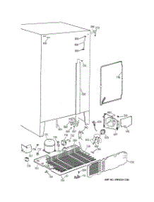04 - Unit Parts parts for Ge Refrigerator MSZ20BWZAWW from AppliancePartsPros.com