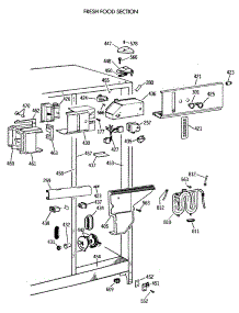 04 - Fresh Food Section parts for Ge Refrigerator TFK24PRTCAA from AppliancePartsPros.com