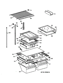 Shelf parts for Ge Refrigerator 36379282991 from AppliancePartsPros.com