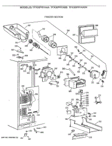 03 - Freezer Section parts for Ge Refrigerator TFX30PRYAAA from AppliancePartsPros.com