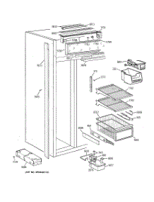 04 - Freezer Section parts for Ge Refrigerator ZIS36NYA from AppliancePartsPros.com