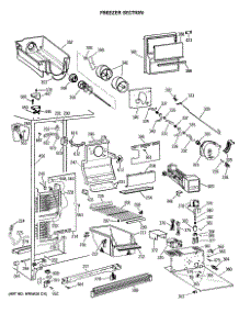 03 - Freezer Section parts for Ge Refrigerator MSG27DHSMWH from AppliancePartsPros.com