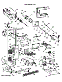 03 - Freezer Section parts for Ge Refrigerator TFG24PRTCWW from AppliancePartsPros.com