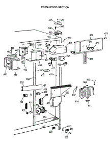 04 - Fresh Food Section parts for Ge Refrigerator TFG24PRTCWW from AppliancePartsPros.com