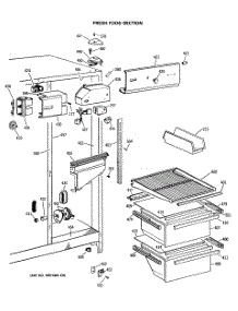 03 - Fresh Food Section parts for Ge Refrigerator MSX20EASMAD from AppliancePartsPros.com