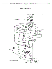 03 - Fresh Food Section parts for Ge Refrigerator TFX25PAYAAA from AppliancePartsPros.com