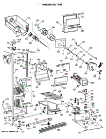 02 - Freezer Section parts for Ge Refrigerator MSK22GRSCAD from AppliancePartsPros.com