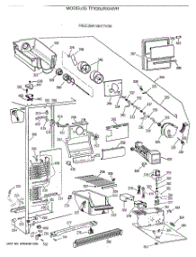02 - Freezer Section parts for Ge Refrigerator TFX20JRXAWH from AppliancePartsPros.com