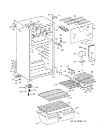 02 - Cabinet parts for Ge Refrigerator TBX18SYZGRAD from AppliancePartsPros.com