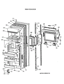 02 - Fresh Food Door parts for Ge Refrigerator MSG27DHVAWH from AppliancePartsPros.com