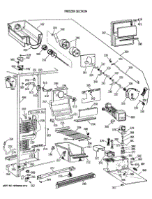 03 - Freezer Section parts for Ge Refrigerator MSG27DHVAWH from AppliancePartsPros.com