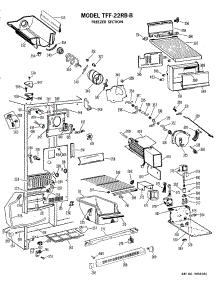 02 - Freezer Section parts for Ge Refrigerator TFF22RBM from AppliancePartsPros.com