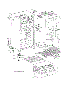 02 - Cabinet parts for Ge Refrigerator TBX18TABBRWW from AppliancePartsPros.com