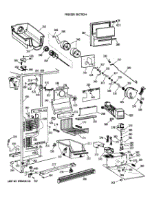 03 - Freezer Section parts for Ge Refrigerator TFK22PRTCAA from AppliancePartsPros.com