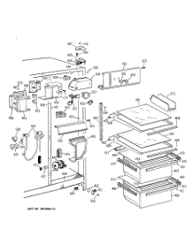 03 - Fresh Food Section parts for Ge Refrigerator TFJ20JABAWW from AppliancePartsPros.com