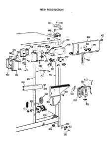 04 - Fresh Food Section parts for Ge Refrigerator TFK22PRTCAA from AppliancePartsPros.com