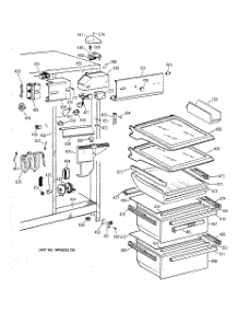 04 - Fresh Food Section parts for Ge Refrigerator TFX27ZRXFBB from AppliancePartsPros.com