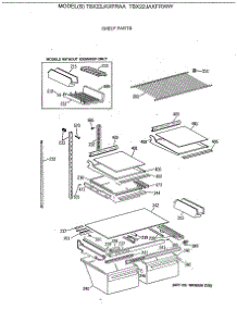 04 - Shelf Parts parts for Ge Refrigerator TBX22JAXFRWW from AppliancePartsPros.com