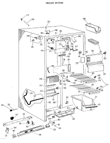 03 - Freezer Section parts for Ge Refrigerator TFF20BAB from AppliancePartsPros.com