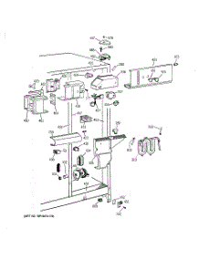 04 - Fresh Food Section parts for Ge Refrigerator TFJ24PRXBWW from AppliancePartsPros.com