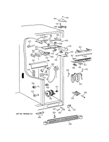 05 - Fresh Food Section parts for Ge Refrigerator TPJ24PFZAWW from AppliancePartsPros.com