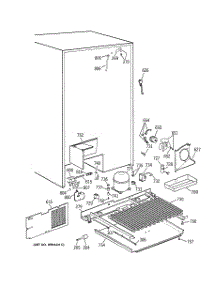 07 - Unit Parts parts for Ge Refrigerator TPJ24PFZAWW from AppliancePartsPros.com