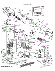 03 - Freezer Section parts for Ge Refrigerator TFK27PFTCAA from AppliancePartsPros.com