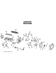 06 - Icemaker parts for Ge Refrigerator TFX27VRSBAD from AppliancePartsPros.com