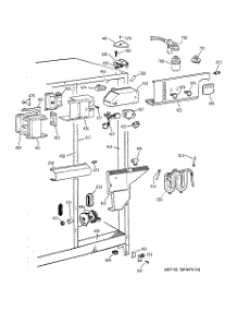 04 - Fresh Food Section parts for Ge Refrigerator TFX22PPBAAA from AppliancePartsPros.com